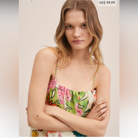 NWT Mango floral print maxi dress Size Small sold out online NWT - Picture 3 of 8